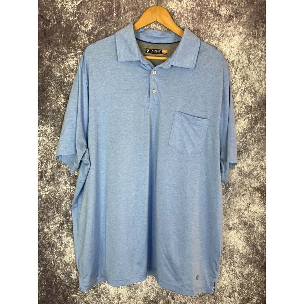 Daniel Cremieux Performance Club 38 Blue Polo Golf Wicking Comfort Shirt Men XXL